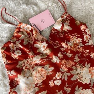 Hello Molly / Rust White Print / Floral / M
